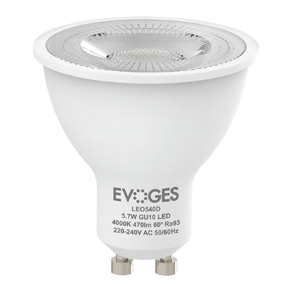 Show details for Leo 5.7W Dimmable GU10 4000K CRI93 60D Picture of Leo 5.7W Dimmable GU10 4000K CRI93 60D