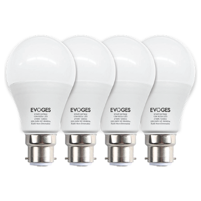 Show details for Star 12W LED A60 Non-Dimmable B22 (Pack of 4) – Very Warm White Picture of Star 12W LED A60 Non-Dimmable B22 (Pack of 4) – Very Warm White