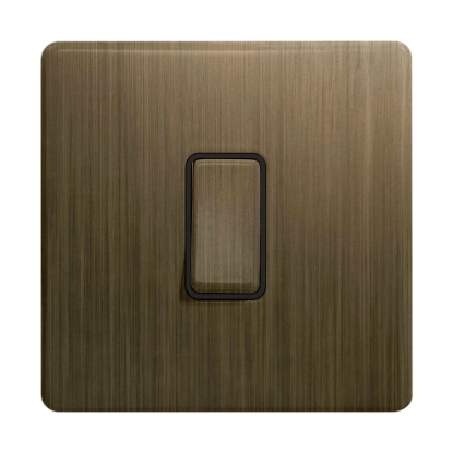 Show details for Terra 1 Gang 2 Way 10AX Single Pole Switch Antique Brushed Brass Picture of Terra 1 Gang 2 Way 10AX Single Pole Switch Antique Brushed Brass